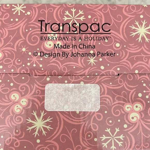 NIB Johanna Parker Christmas Santa & Mrs. Claus Mug Set Of 2 PASTEL PINK & GREEN - Picture 6 of 6